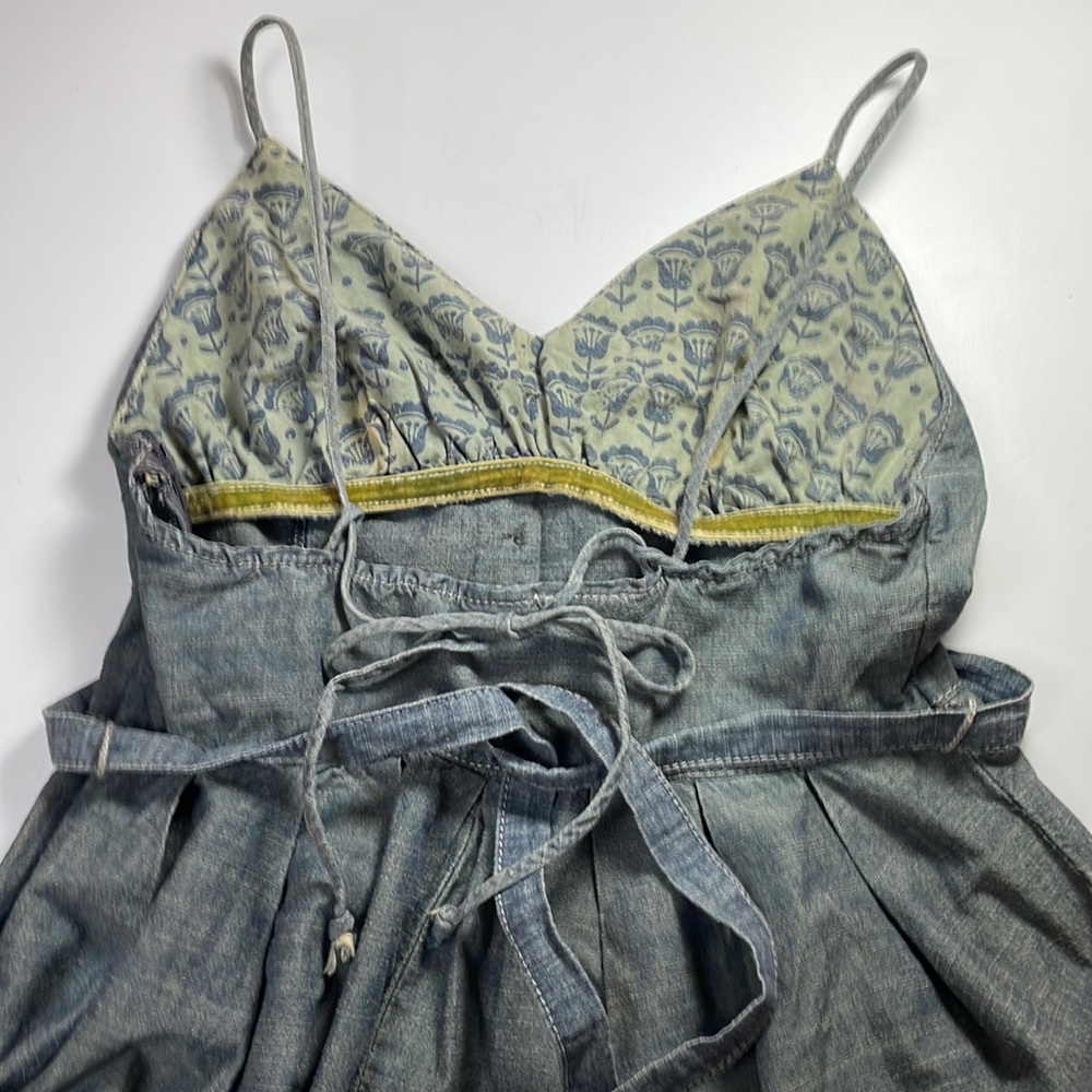 Billabong chambray summer dress with open back size S - Picture 7 of 10